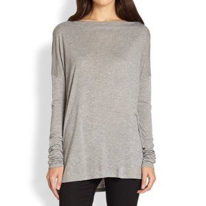 Vince Boatneck Long Sleeve Gray Tee Sz XS
